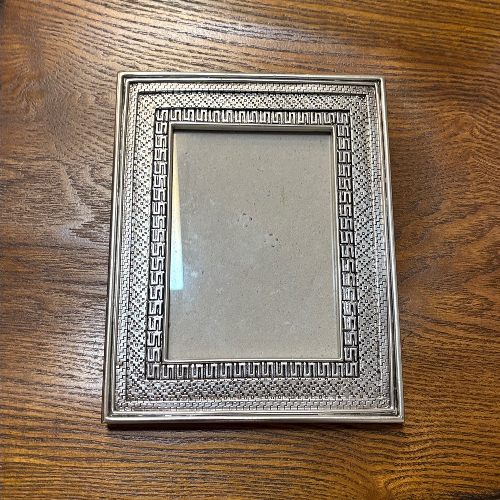 Intricate Silver Geometric Photo Frame - Picture 2 of 3